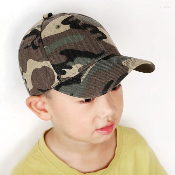 Gorras de béisbol de algodón para niños de verano, sombreros de camuflaje para estudiantes, caza en la jungla, béisbol ajustable de Hip-Hop para bebés y niñas