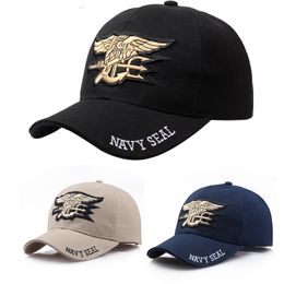 Kogelcaps zomer coole mannelijke Amerikaanse marine cap buiten vrije tijd tactisch honkbal leger hoed solider casquette bord voor mannen
