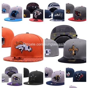 Ball Caps Summer Designer gemonteerde hoeden alle team basketbal snapbacks brief sport buiten borduurwerk katoen flat fl gesloten beanies l dhqxt