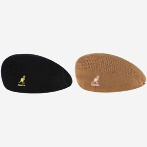 Casquettes de baseball Été Kangol Kangourou Plat Top Pêcheur Chapeau Visière Bassin Chapeau Mode Tissu De Coton Sauvage Hommes Et Femmes Plat Top Tissu Chapeau Q0703