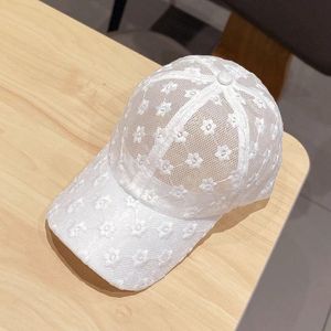 Kogelcaps zomer kanten hoed katoen honkbal pet voor vrouwen ademende mesh girls snapback hiphop mode vrouwelijke verstelbare ball