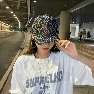 Kogelcaps zomer kanten pailletten honkbal caps vrouwen ademende mesh bloemen hoed gorras zomer cap snapback hiphop vrouwelijke vizier cap botten g230209