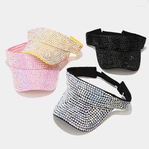 Ball Caps Summer Ladies Baseball Cap coréen Wild Wild Spring and Automne Rhinestone Fashion Personal Street Streets High-Hop Chapeaux