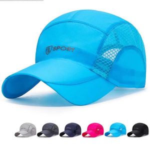 Ball Caps Summer Heren Tennis Hat Bicycle Running Baseball Ademend en snel drogende boning Buckle Back Womens Climbing Sports Q240429