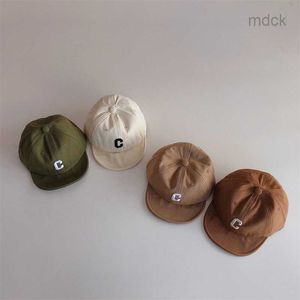 Kogelcaps zomer nieuwe baby c letter cap kinderen jongens meisjes verstelbare honkbal petten zachte kinderen piek peiced cap pasgeboren baby sun hoed motorkap