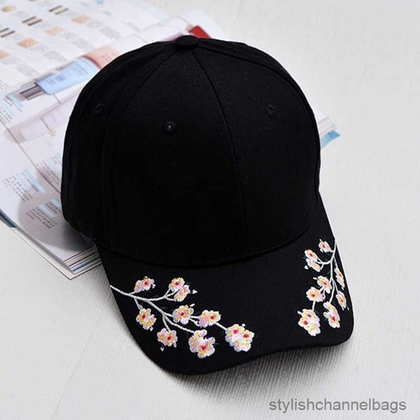 Ball Caps Sommer Neue Pflaume Blume Stickerei Baseball Cap Damen Caps