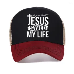 Gorras de béisbol con estampado de Jesús, sombrero de papá que salvó mi vida, pertenezco a la letra, gorra de béisbol con estampado de Cristo, religión, sombreros de fe cristiana
