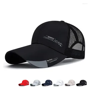 Balpetten Zomer Sport Heren Baseall Rand Outdoor Zonnehoed Verstelbare Mesh Ademende Cap Casual Street Wear Voor Vrouwen 2024