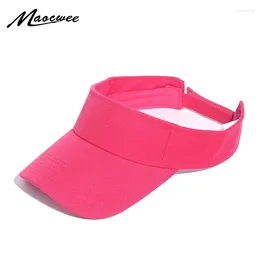 Gorras de bola Verano Sombrero para el sol Visera Casual Unisex Primavera Otoño Adulto Gorra para correr Vacío Sombreros Hombres Mujeres Béisbol Verano Deporte