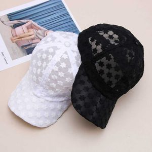 Kogelcaps zomerzon bescherming ademende pet kanten mesh hoed vrouwelijke hoed zonneschad hoed honkbal cap g230209