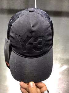 Gorras de bola Verano Y-3 Gorra deportiva 2024 Fashoin Marca Sombrero para hombre Pescado Béisbol al aire libre Alta calidad Oscuro Y3 Hombres y mujeres Negro