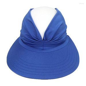 Ball Caps Sun Visor Hat Wide Brim Summer UV Protection Bage Sport Cap de sport pour les femmes Femens Packable Facile à transporter Chapeaux