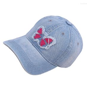Ball Caps Sunproof Baseball Butterfly Decals Visor chapeau pour voyager Adulte Outdoor Ajustement Cycling Randonnée Summer D46a
