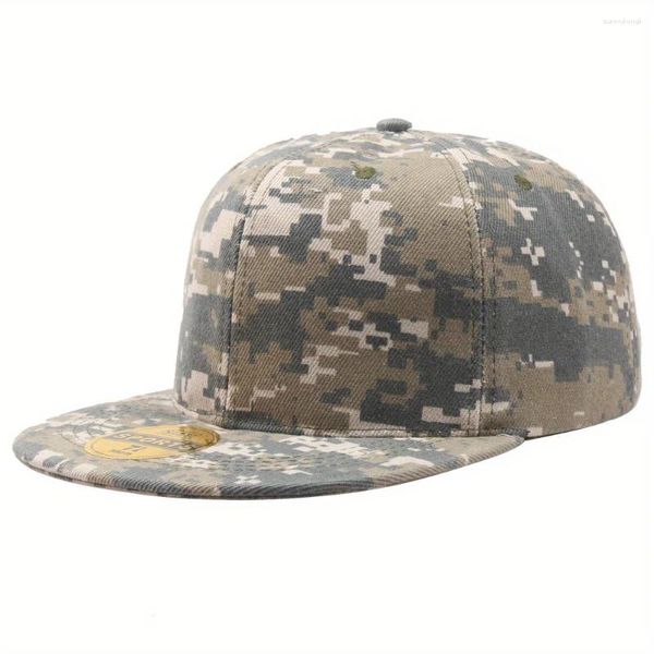 Ball Caps Tactical Camouflage Baseball Capllate Flat Brim Army Breathable Réglable Snapback pour les femmes Men Outdoor Sports Randonnée Hip-Hop
