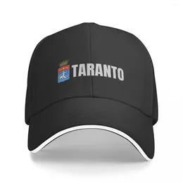 Tapas de pelota Taranto Italia Capa de béisbol Militar Tactical Anime Hat.