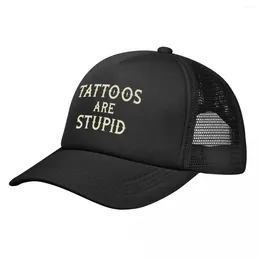 Ball Caps Tattoos Are Stupid Fun Baseball Mesh Hats Casquette Outdoor Unisexe
