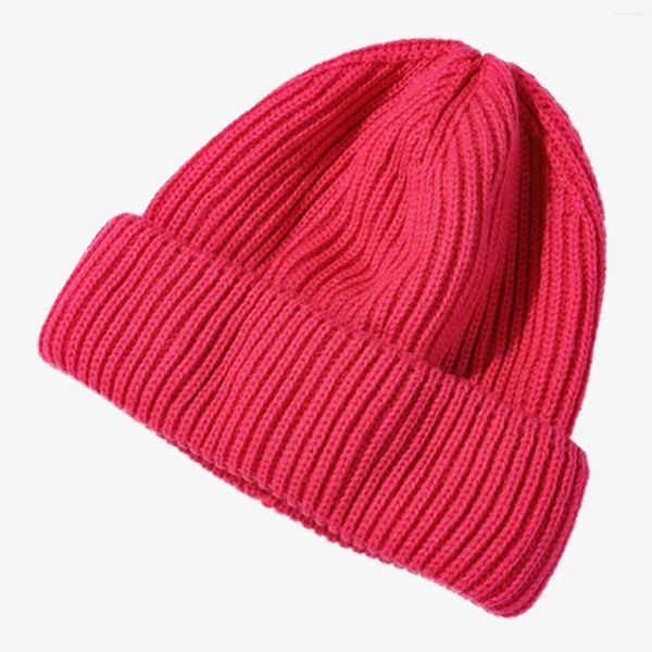 Casquettes de balle chapeaux chauds thermiques pour chapeau en tricot de laine hiver femmes doublure épaisse casquette par temps froid hommes Style de Baseball