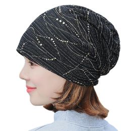 Casquettes de boule mince dentelle été Turban chapeaux musulmans solide coton Hijab élégant dame Turbantes Bonnet arabe enveloppement tête Femme