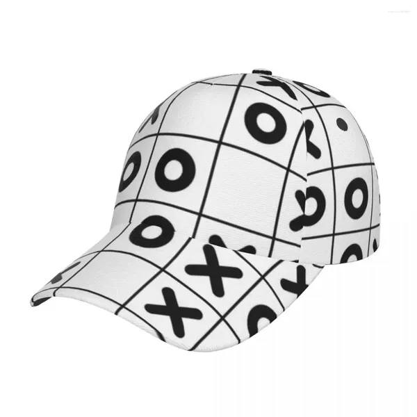Casquettes de baseball Tic Tac Toe motif casquette de Baseball femmes hommes Snapback chapeau de Style classique