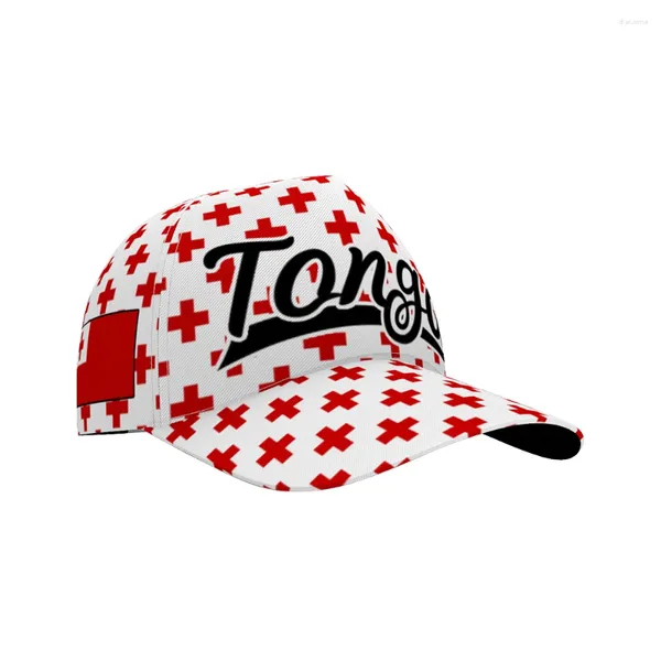 Gorras de bola Tonga Youth DIY Nombre personalizado Número Ton Sombrero Bandera de la nación al Reino País Universidad Imprimir Po Texto Logo Gorra de béisbol