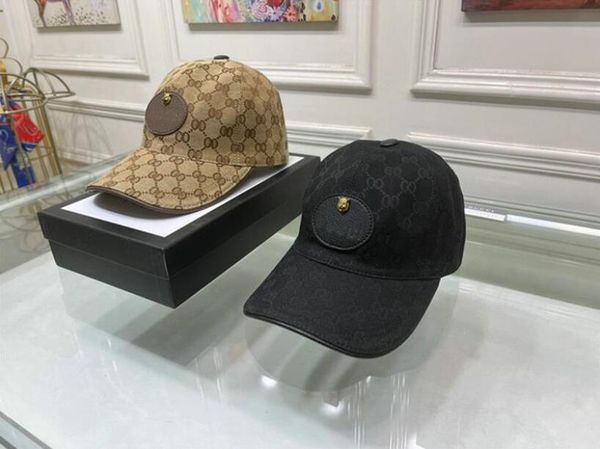 Casquettes de baseball Top qualité serpent tigre abeille chat toile avec hommes casquette de baseball avec boîte sac à poussière mode femmes haut de gamme boîte-cadeau emballage chapeaux livraison gratuite