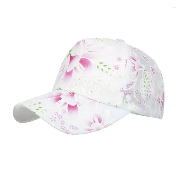 Casquettes de Baseball tendance casquette de Baseball femmes réglable dentelle fleur chapeau décontracté Snapback Sport chapeaux croix élastique en plein air HipHop