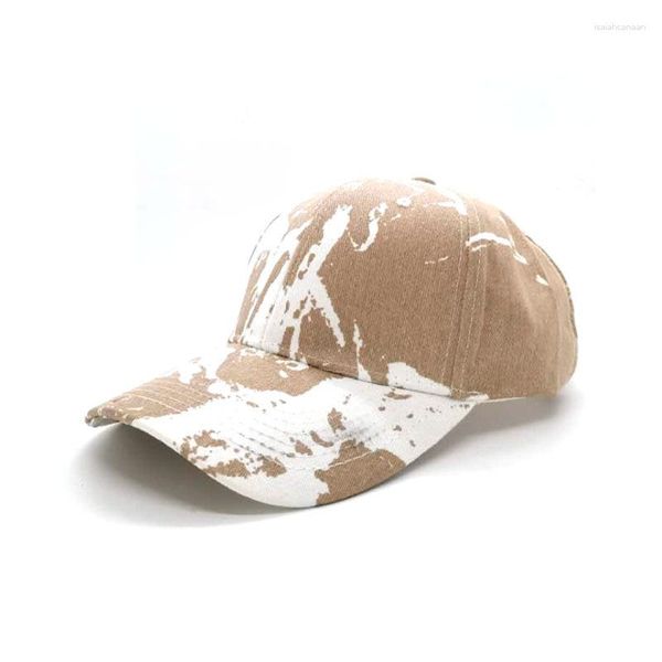 Casquettes de baseball tendance Camouflage cravate teinture casquette de Baseball femmes hommes amoureux en plein air Streetwear pare-soleil chapeau coton os Gorras Hombre