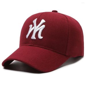 Casquettes de baseball tendance couple casquette de baseball anti-soleil lettre broderie papa chapeau lavé coton respirant camionneur unisexe