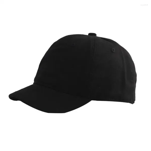 Gorras de bola Hombres de moda Sombrero de béisbol Gorra de pico suave Vintage Color puro Anti-UV