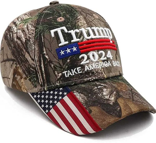 Gorras de bola Trump 2024 Sombrero Donald Trump Sombrero Take America Back MAGA USA Bordado Gorra de béisbol ajustable L2403