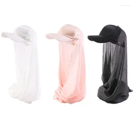 Casquettes de balle Turban Femmes musulmanes Hijab avec Sunvsior Brim Casquette de baseball Foulard Wrap Foulard Soild Couleur Mode Coiffure En Plein Air