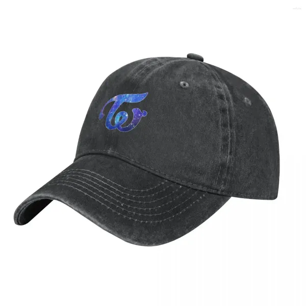 Bola de bolas Dos veces logo (Blue Galaxy) Cowboy Hat Brand Man Capaz