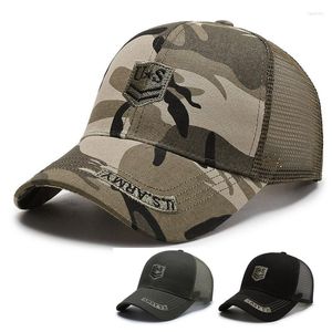 Ball Caps U.S Fashion verstelbare unisex leger camouflage honkbal cap casquette mesh hoed mannen vrouwen tactische wandelwoestijn camo