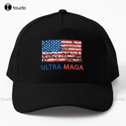 Bola gorra ultra maga orgullosa bandera de los Estados Unidos hombres vintage mujeres gorra de béisbol algodón al aire libre vintag visor visor unisex regalo