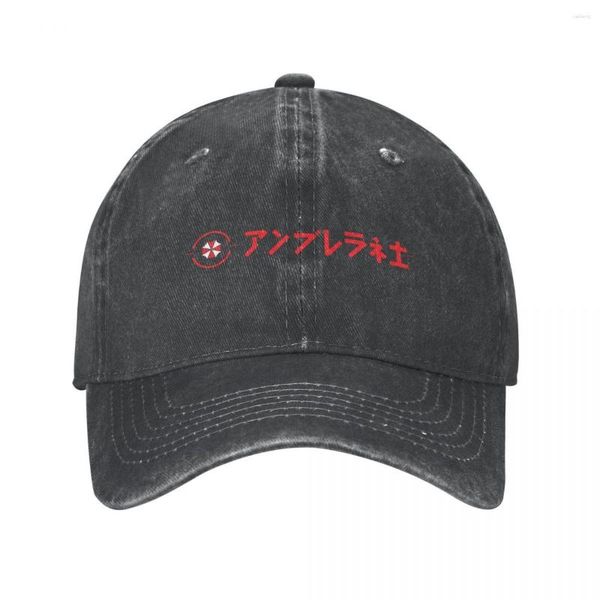 Ball Caps Umbrella Corporation Logo Men Femmes Basball Cap de baseball Denim Chapeau de jean Vintage Summer Summer