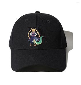 Ball Caps unisex Baseball Cap Teenagers Hip Hop Sport Boys Girls Sun Hat For Anime Miss Kobayashi's Maid Cartoon Gift