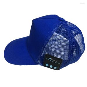 Casquettes de balle unisexe Bluetooth casquette de Baseball casque de musique écouteurs à la mode Hiphop maille chapeau TH36