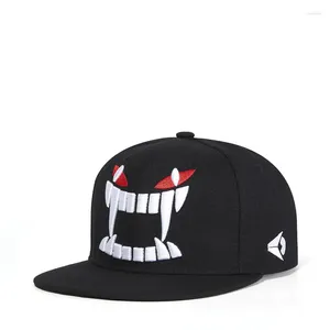 Ball Caps Unisex Borduren Baseball Cap Ademend Hip Hop Snapback Vrouwen Buitensporten Zon Platte Hoed Voor Mannen Dance Party Halloween