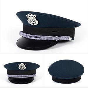 Ball Caps Unisex Flight Airline Captain Uniform Eaves Pilot Hoed Burgerluchtvaart Ademend Cap beveiliging Personeel Professionele cosplay 230106