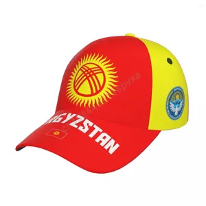 Ball Caps Unisexe Kirghizstan Flag Kirghizstanis Adult Baseball Cap Patriotic Hat pour les fans de football