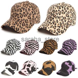 Casquettes de baseball Casquette de baseball unisexe imprimé léopard imprimé zèbre casquette hip hop homme femme imprimé animal chapeau de soleil casquette réglable Gorras J240117