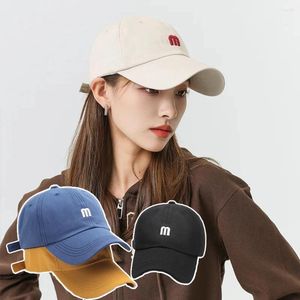 Ball Caps Unisexe Lettre m broderie Baseball CAP Men de bonnet Femmes Coton Soft Snapback Chapeaux Sun Visors Hat Casual Hip Hop Dad Casquette