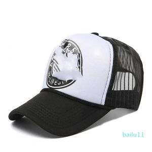 Gorras de béisbol Gorra de béisbol de malla unisex Estampado de pentagrama Sombreros deportivos transpirables de verano para hombres Mujeres Snapback Sombreros curvos Gorras de hip hop Sombrero de papá