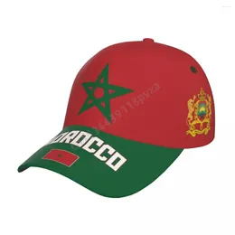 Casquettes de balle unisexe drapeau du maroc Cool marocain adulte casquette de Baseball chapeau patriotique pour les Fans de football hommes femmes