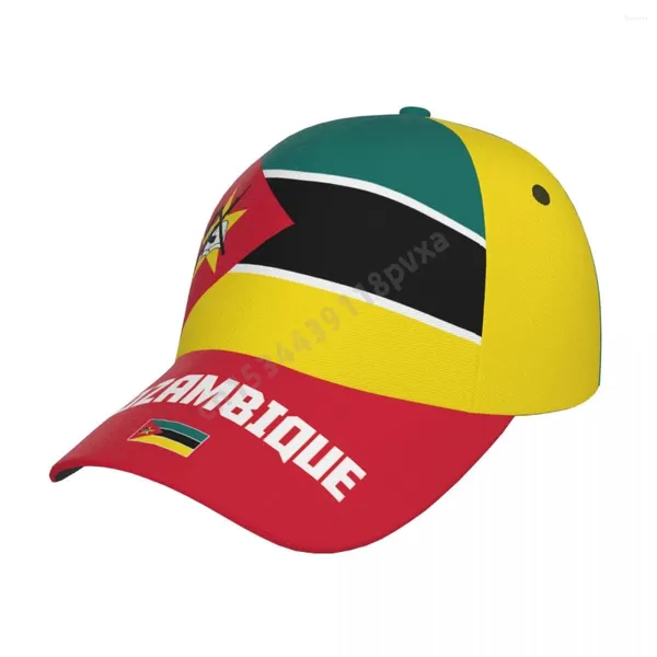 Ball Caps Unisexe Mozambique Flag Mozambican Adult Baseball Cap Patriotique Patriotique pour les fans de football Femmes Femmes