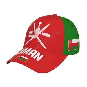 Ball Caps unisexe drapeau oman omanais Cap de baseball adulte chapeau patriotique pour les fans de football hommes femmes