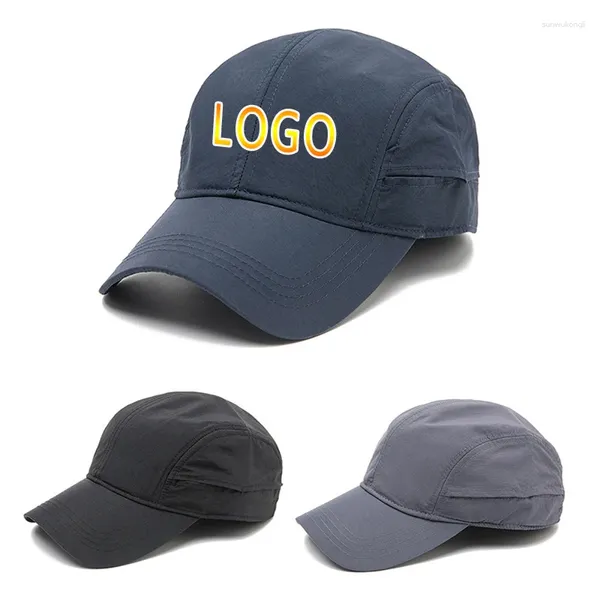 Gorras de béisbol Unisex de secado rápido con Logo impreso, gorra de béisbol ajustable para mujer, gorra transpirable para hombre, sombrero para papá, sombreros de camionero de Hip Hop