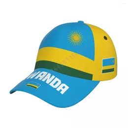 Ball Caps unisex Rwanda vlag Rwandese volwassen honkbal cap patriottische hoed voor voetbalfans mannen vrouwen