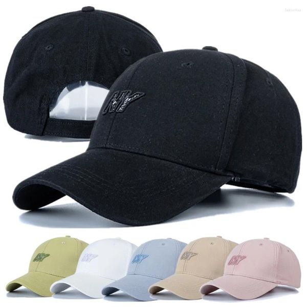 Casquettes de baseball unisexe, casquette élégante, chapeaux en coton pour hommes et femmes, mode petite lettre NY brodée, Baseball, Streetwear en plein air