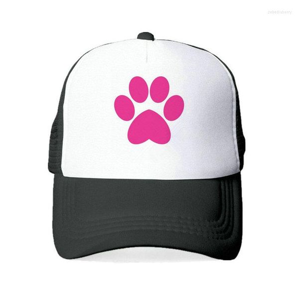 Gorras de béisbol Unisex Trucker Hat Home Is Where Dog Baseball Rescue Mom Heartbeat Line Snapback Hats Hand Mesh YY403